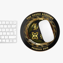 Load image into Gallery viewer, The Uhuru Emblem Circular Mousepad
