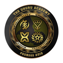 Load image into Gallery viewer, The Uhuru Emblem Circular Mousepad
