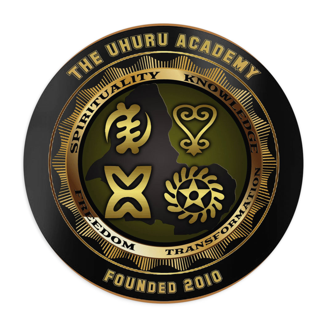 The Uhuru Emblem Circular Mousepad