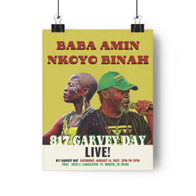 Load image into Gallery viewer, Baba Amin &amp; Nkoyo Binah 817-Garvey Day 2021 Commemorative Poster (unframed)
