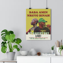 Load image into Gallery viewer, Baba Amin &amp; Nkoyo Binah 817-Garvey Day 2021 Commemorative Poster (unframed)
