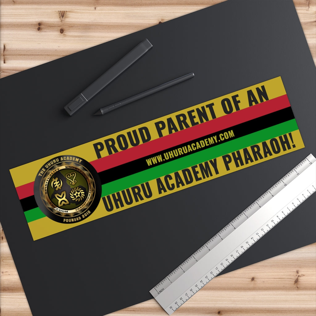 Proud Uhuru Academy Parent Bumper Sticker