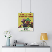 Load image into Gallery viewer, Baba Amin &amp; Nkoyo Binah 817-Garvey Day 2021 Commemorative Poster (unframed)
